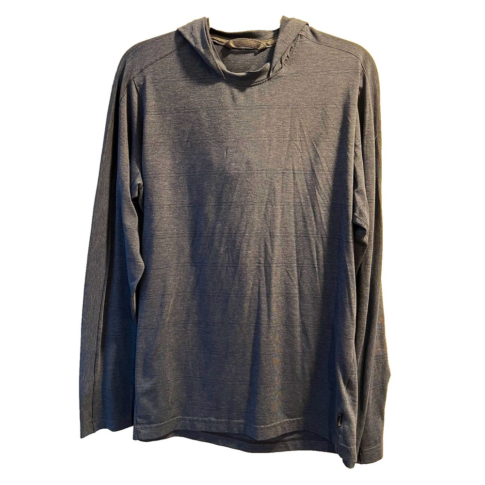prAna Mens Large Blue Pullover Hoodie Long Sleeve Casual Athletic 44x28